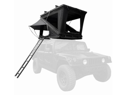 Náhled produktu - Střešní autostan Aroso Vogelsberg pro 3 osoby - s aluminiovou skořepinou / tmavě šedý