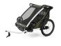 Thule Chariot Lite DOUBLE Vintage Green + bike set + kočárkový set + běžecký set