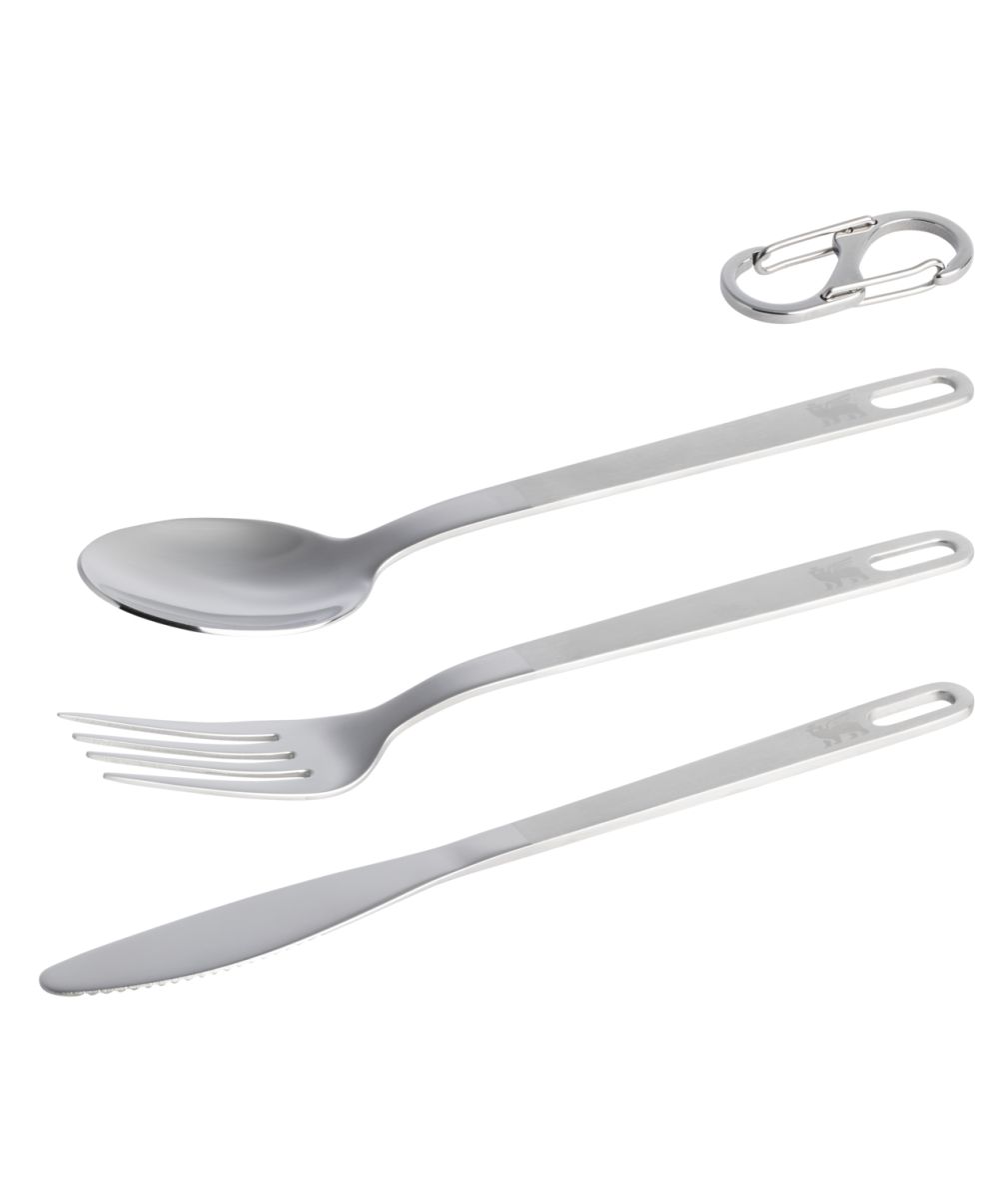 Náhled produktu - STANLEY Wildfare Pro Stainless Steel Cutlery - jídelní příbor set- vidlička+ nůž+ lžíce na karabině