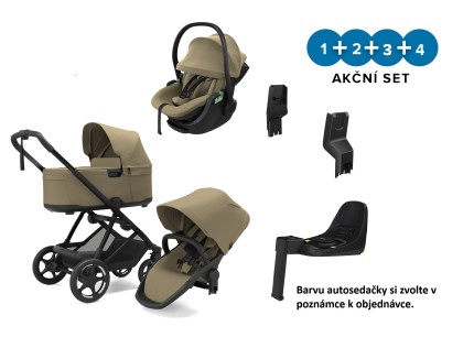 Thule Charm 2 in 1 Faded Khaki + Autosedačka Thule Maple + ISOFIX základna Thule Alfi + adaptéry + DOPRAVA ZDARMA
