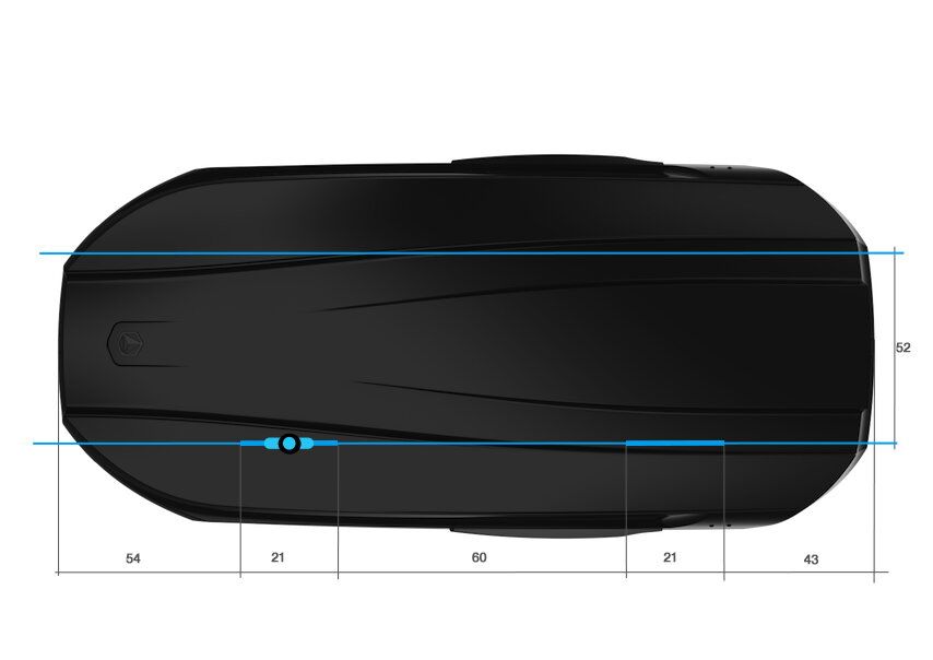 Náhled produktu - Střešní box NORTHLINE Element Black Camouflage
