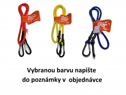 Náhled produktu - Gumicuk plochý 100 cm (s karabinami)