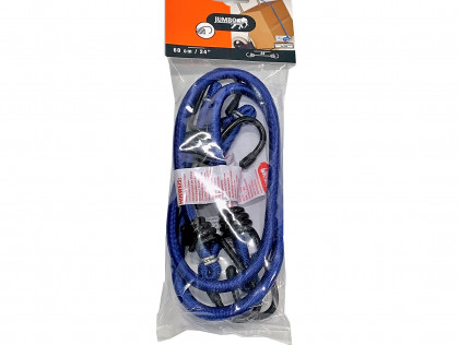 Gumicuk modrý 60 cm, bezp. háčky (2ks)
