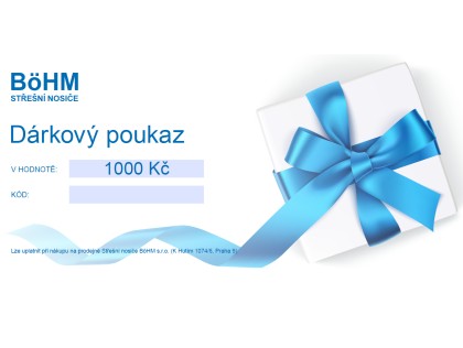 Náhled produktu - Dárkový poukaz v hodnotě 1000 Kč